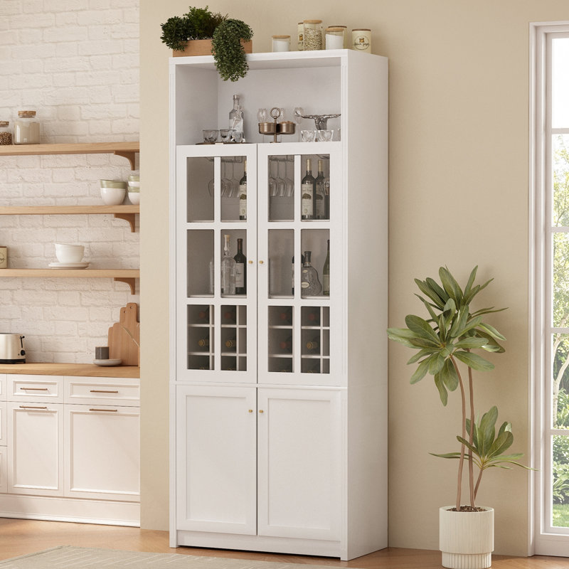 31.52 " L Bar Cabinet, Blanc
