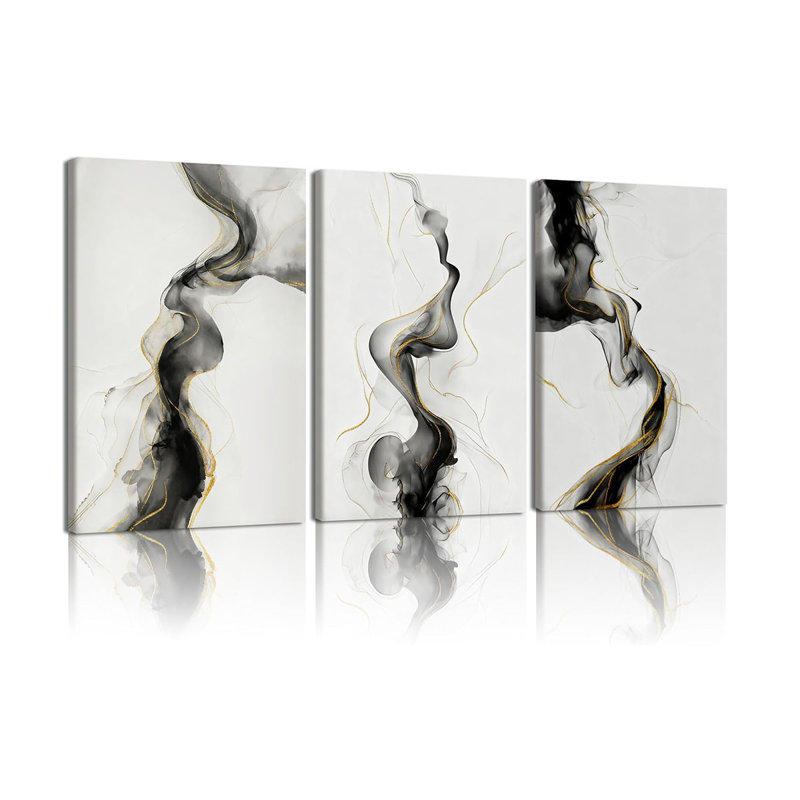 3 Piece Wrapped Canvas Print, 40 cm H x 30 cm W