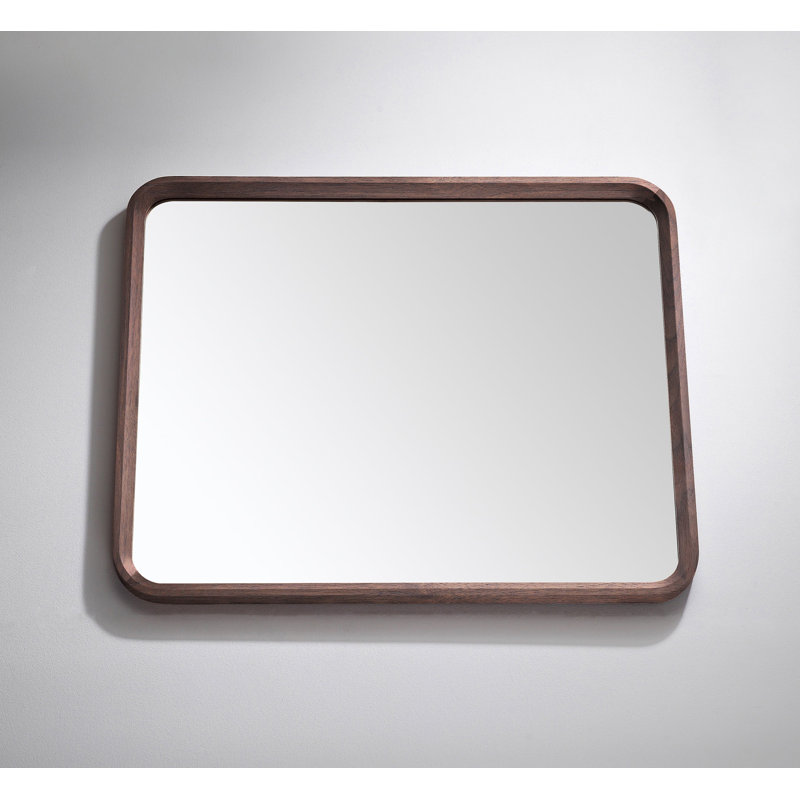 Vela Mirror, Dark Walnut, 29.5" x 35.5"