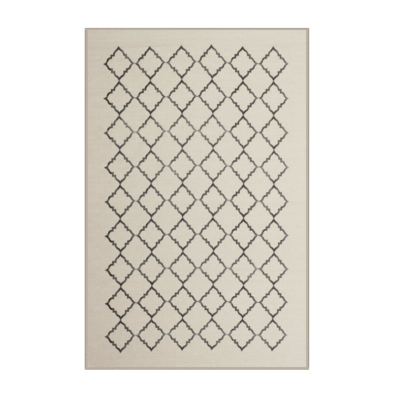 Surface beige contemporaine tapis, Rectangle 2 pi x 4 pi