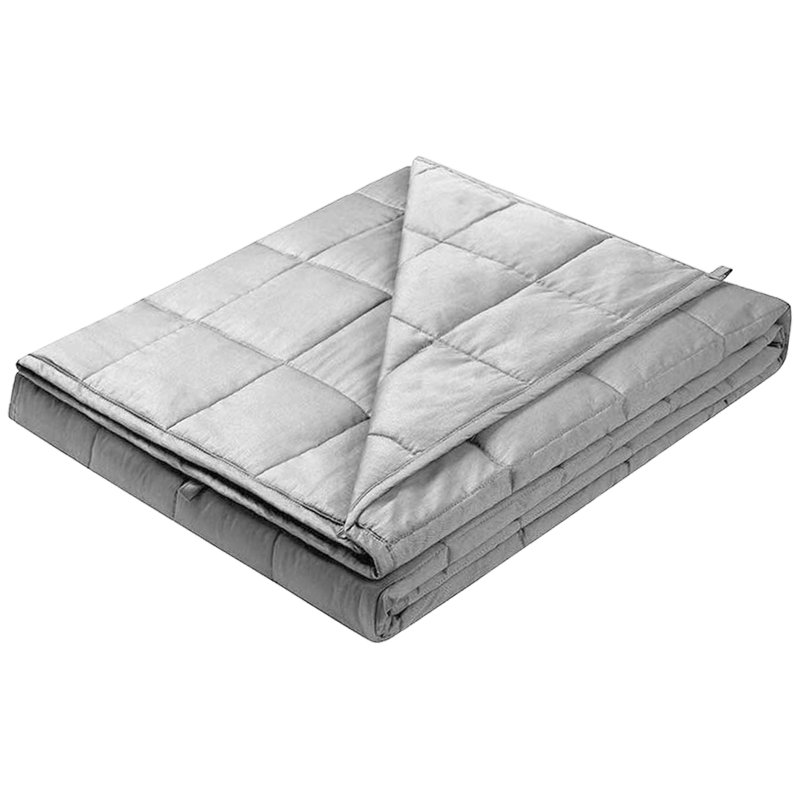 Weighted Throw Blanket, 60" W x 80" L, 20 lbs, Grey