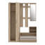 Tyneside Hall Tree 135cm Wide with Bench and Shoe Storage-1168163149
