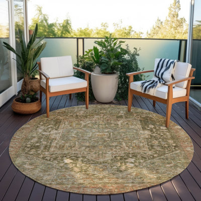 Tapis vert intérieur / extérieur lavable Clarina 