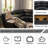 Black Semi PU Leather Recliner Sectional Set