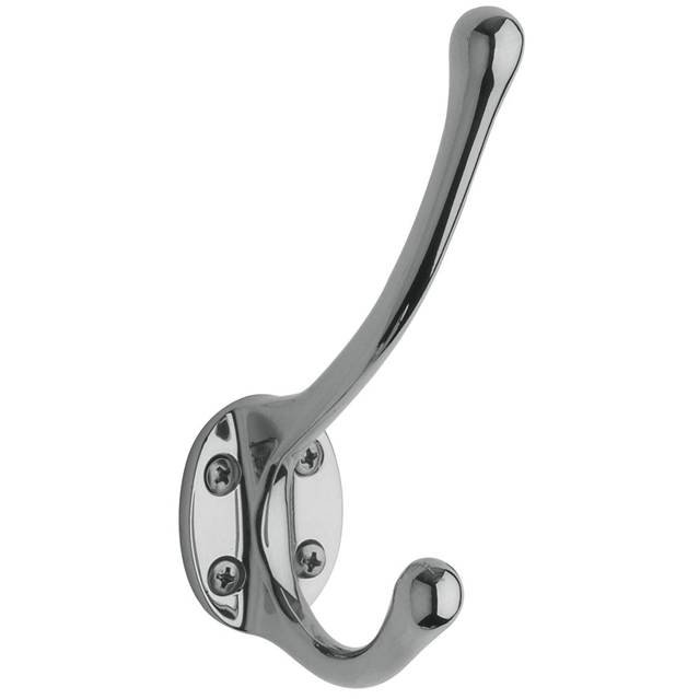 Costume Wall Hook, Bright Chrome