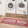 Non-Slip Rubberback Laundry Room Runner Rug, Red