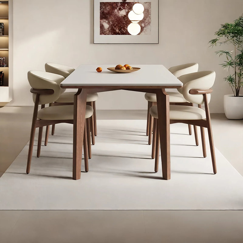 Ensemble de table et chaises de salle à manger exquis, H 29,52 po x L 59,05 po x l 31,49 po