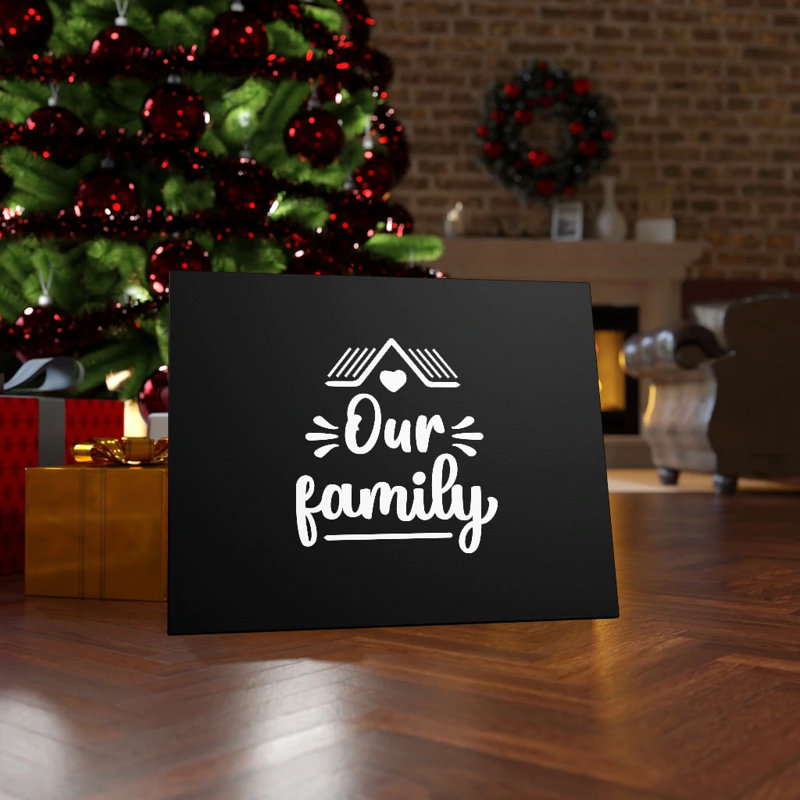 Our Family - Wrapped Canvas Print, 30cm H x 41cm W