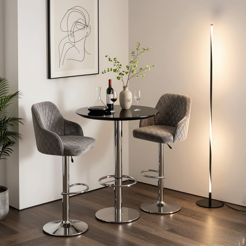57" Led Dimmable Corner Floor Lamp With Remote