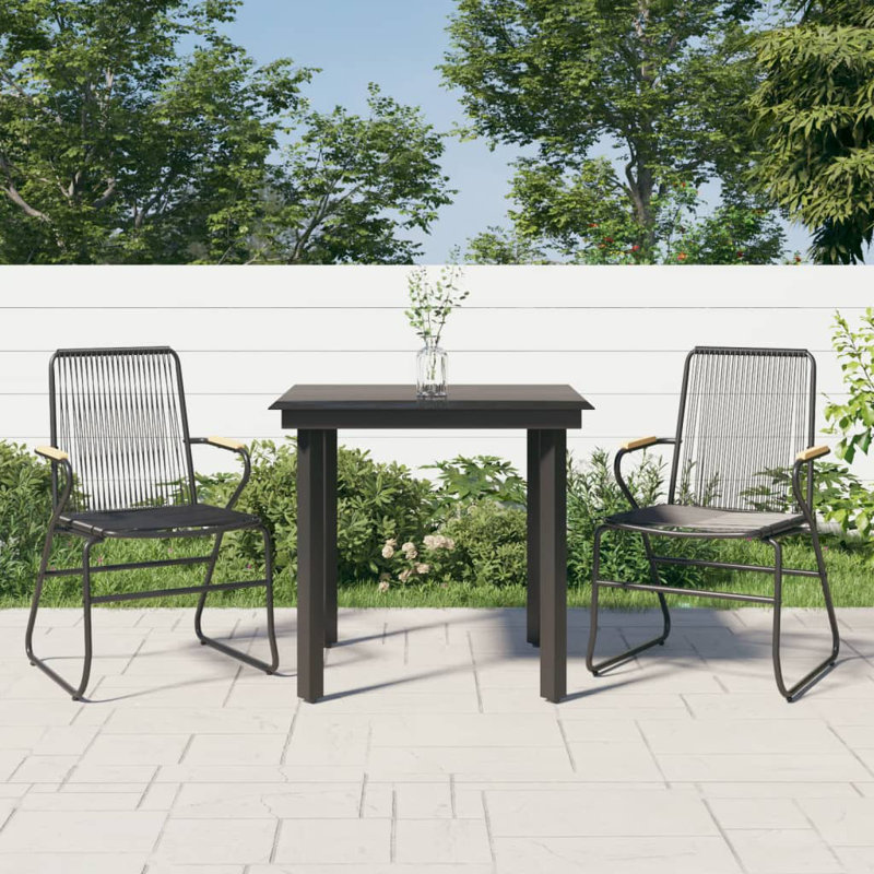 Lindasue 2 - Person Patio Dining Set with Square Table