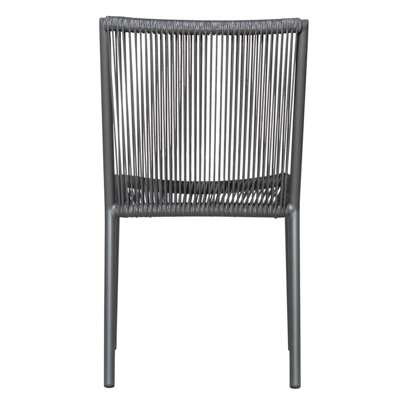 Archipelago Outdoor Dining Side Chair, Dark Pebble