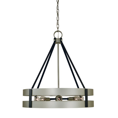 Mariemont 8 - Light Wagon Wheel Chandelier