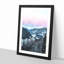 Pink Sky Over The Mountains In Italy - Single Picture Frame Print on MDF-56862826-56862832