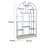Dwain 72" H x 40" W Geometric Bookcase-712590567