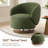 Modern Swivel Barrel Chairs With Wood Base-1809379785