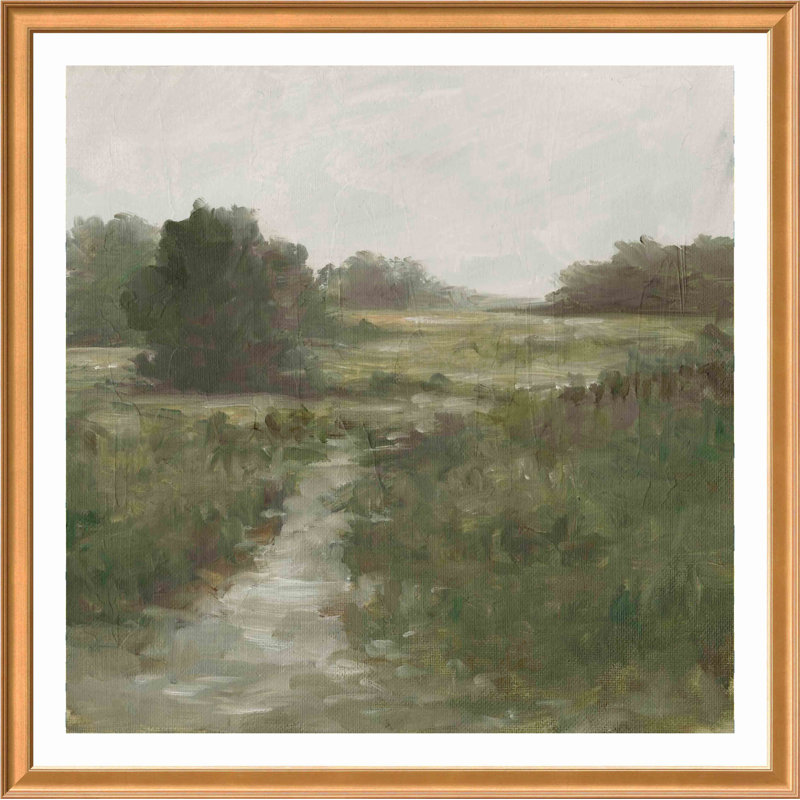 Tranquil Fen I by Ethan Harper, Antiqued Gold, 42.86" H x 42.86" W x 0.85" D