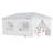 10X20Ft. Party Tent, Foldable,White-112398717-112398718-112472758