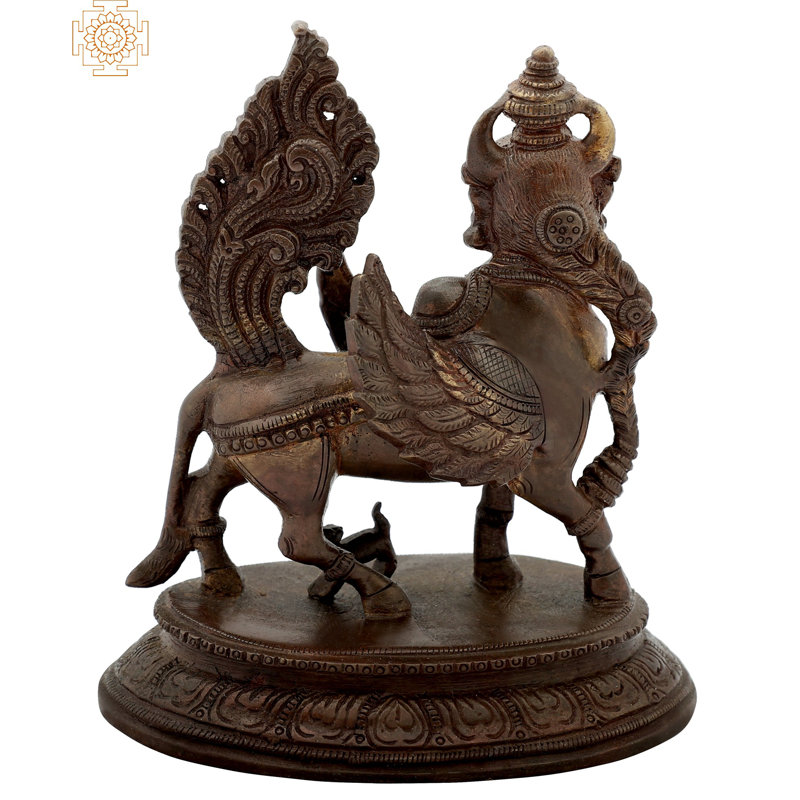 Figurine Kamadhenu, Brun
