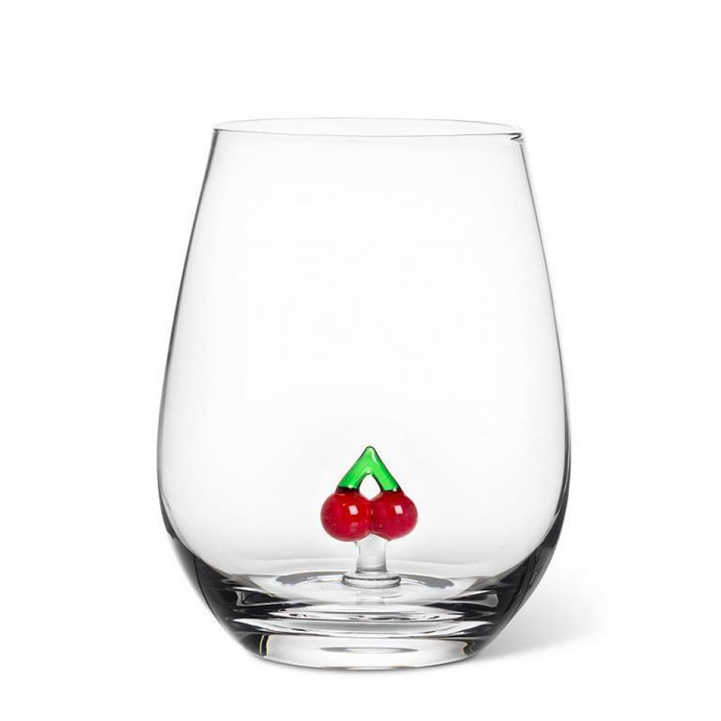 Verre à vin cerises sans pied