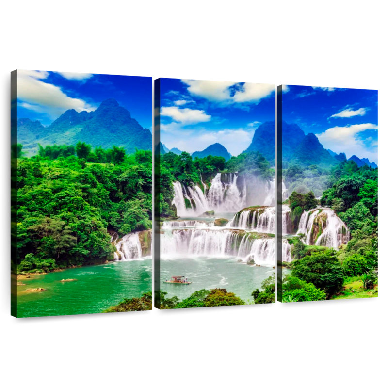 Alvord Chinese Waterfall, 42" H x 65" W