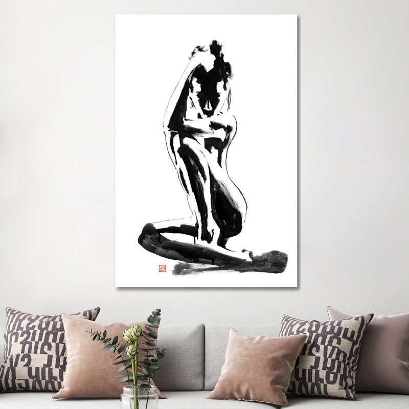 Modest by Péchane - Print on Canvas, 66.04 cm H x 45.72 cm W x 3.175 cm D, Wrapped Canvas