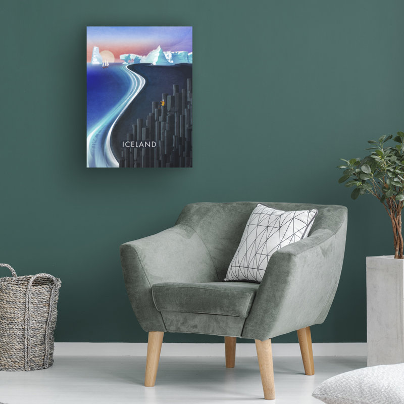 Œuvre de bolognaise, Boléro, Emel, Tunaboylu, Islande, H 14 po x l 19 po
