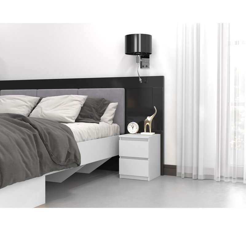 11.8cm W Solid Wood Bedside Table