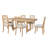 Venn Extendable Dining Table Set with Upholstered Chairs-2037724539-2027282592