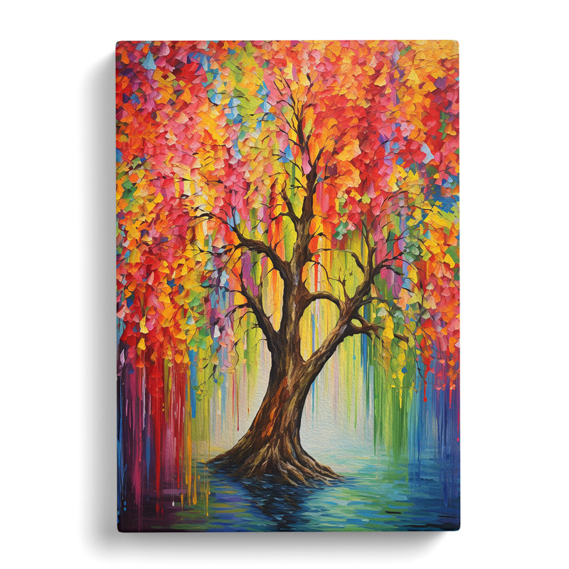 Weeping Willow Colour Field No.2 - No Frame Print, 50cm H x 35cm W x 3cm D