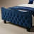 Modern Tufted Velvet Wingback Platform Bed with Nailhead Trim-657966592