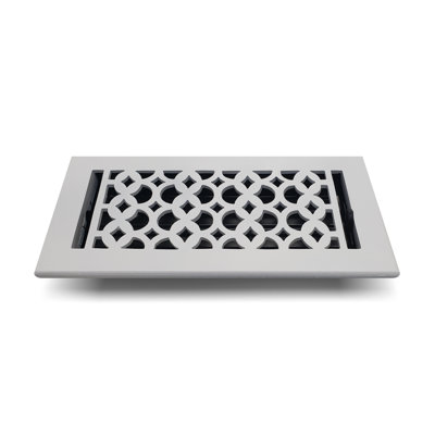 Taille de registre de la plaque de ventilation de plancher avec plaque supérieure de l'amortisseur