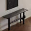 Console noire en bois massif-1300522055
