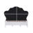 Latisha Button Tufted Bed in White