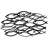 Decorative Metal Wall Accessory, Black Finish, 27.6 x 13.8 inches | 100% Metal Construction, Thickness: 0.06 inches | Easy Wall Mounting with Back Hook | Stylish Home Décor for Living Room, Office & More