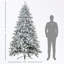 Arbre de Noël artificiel enneigé avec base en métal-870088652