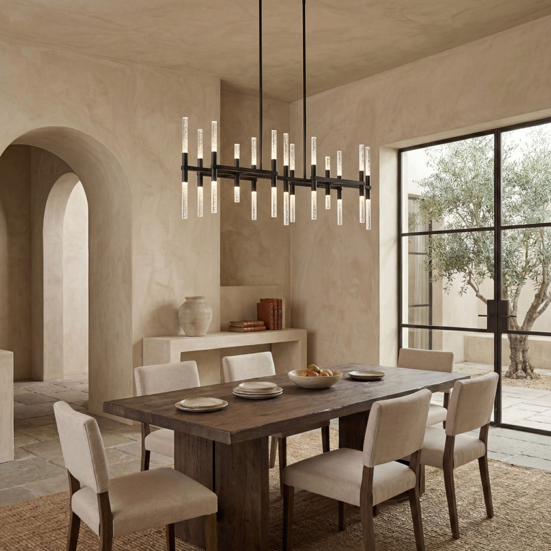 Evaria 26 - Light LED Chandelier, Matte Black