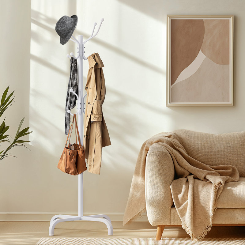 Coat Hanger VASAGLE Coat Rack, Free Standing Coat Stand, Hall Coat