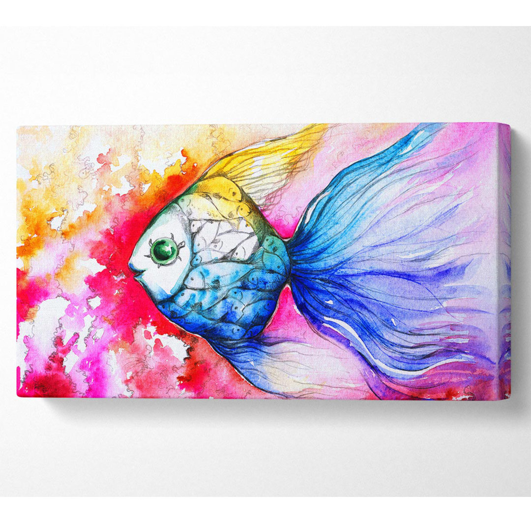 Bunte Fische auf Leinwand drucken