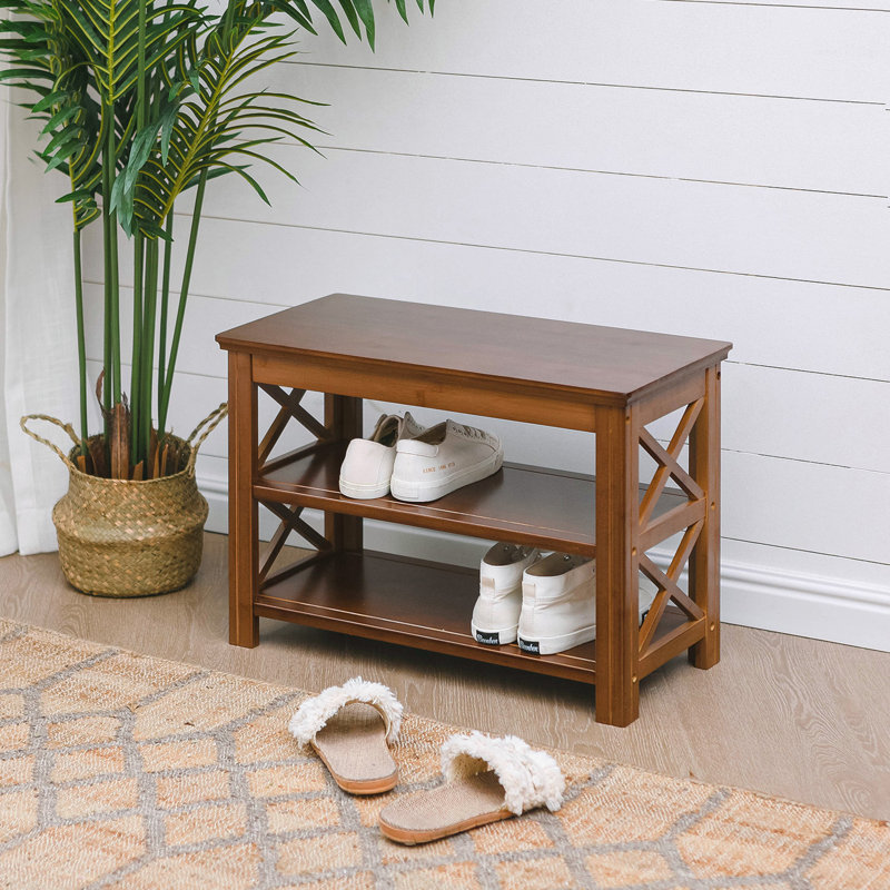 Jaqitsch Solid Wood Storage Bench