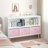 Kids bookcase with Collapsible Fabric Drawers Children's Book Display Toy Storage Cabinet Organizer-1198169592