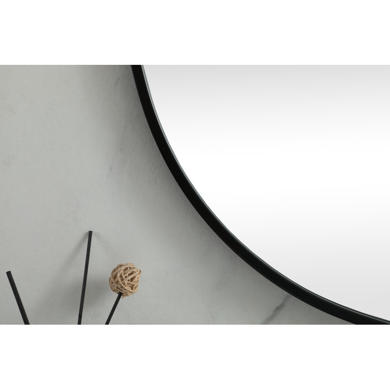 Miroir mural Bertin, 60 po x 36 po, Noir