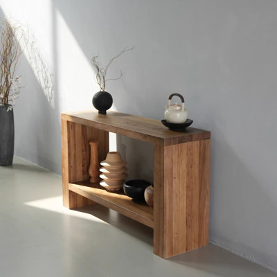 Console de style moderne en bois massif.