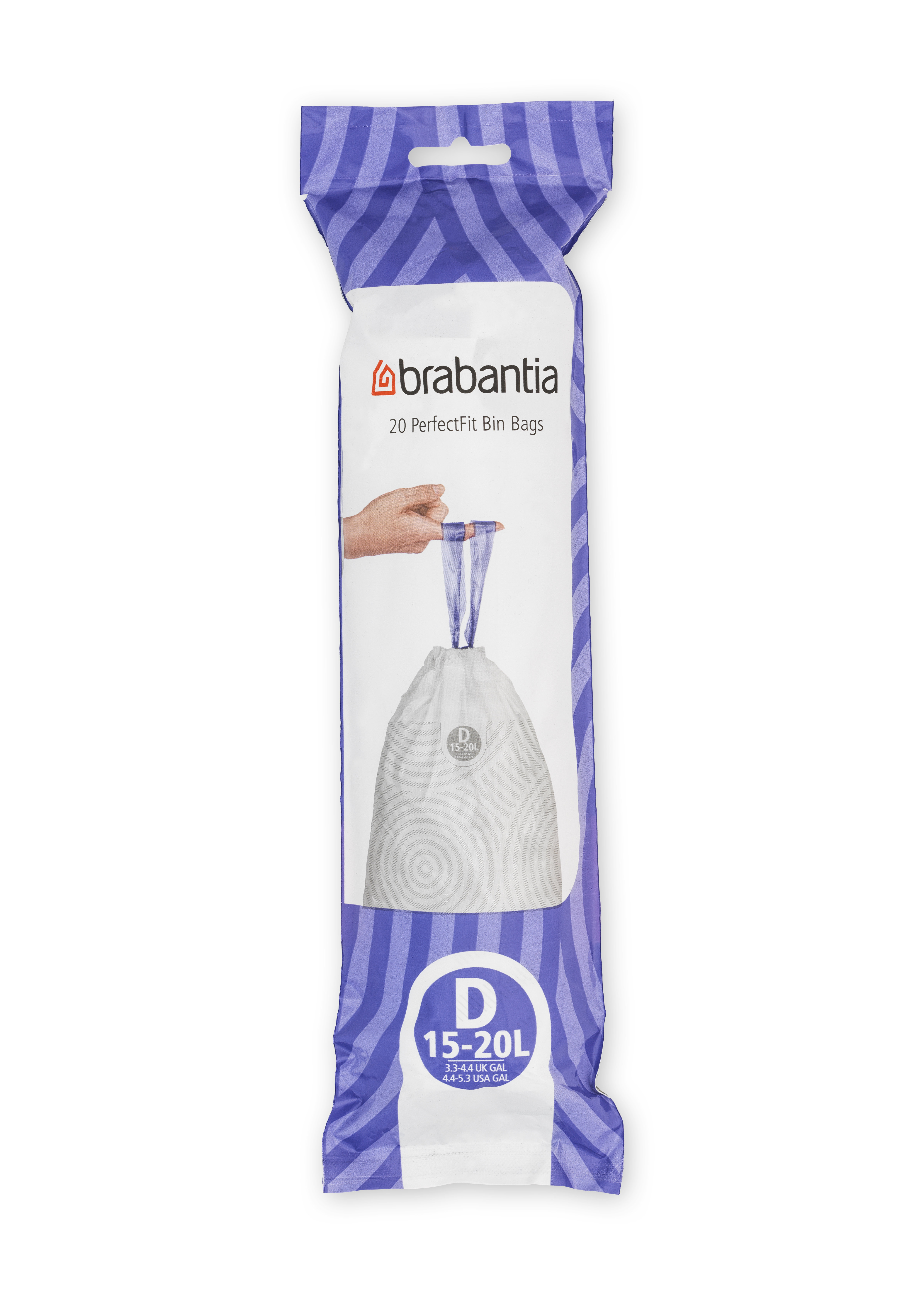 Brabantia 5.3 Gallons Plastic Trash Bags - 120 Count