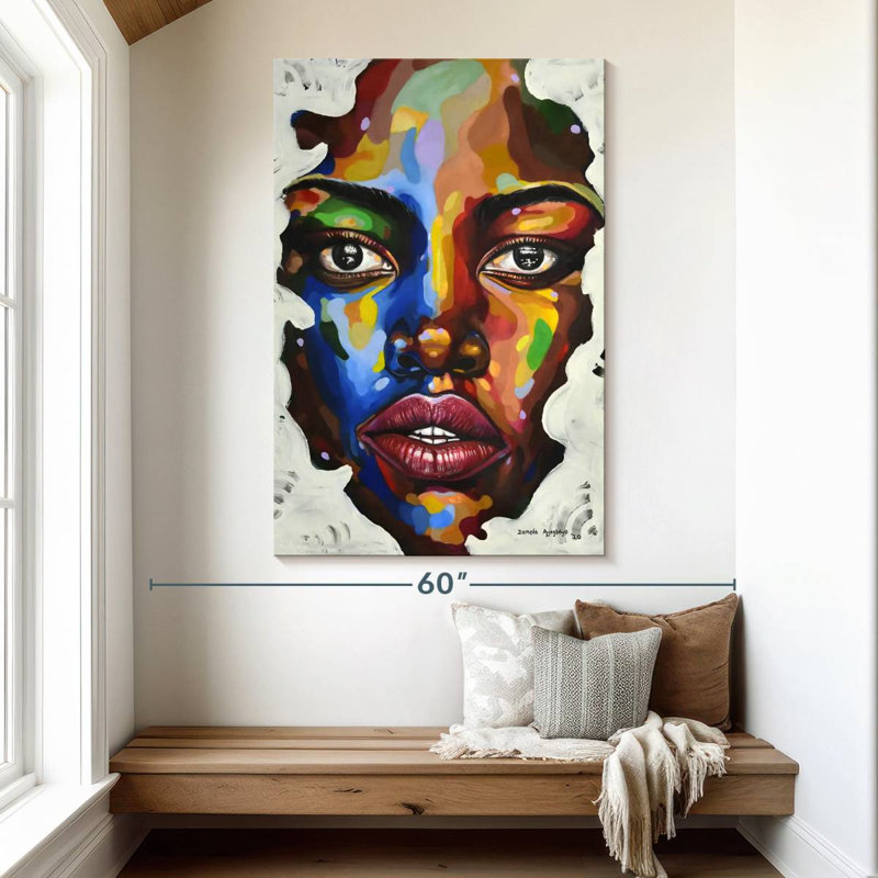 Leisha Ethnic Isolation I, 51" H x 34" W