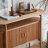Solid wood storage tea bar sideboard