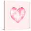 Margarida Blurry Heart Print on Wrapped Canvas-1784322304