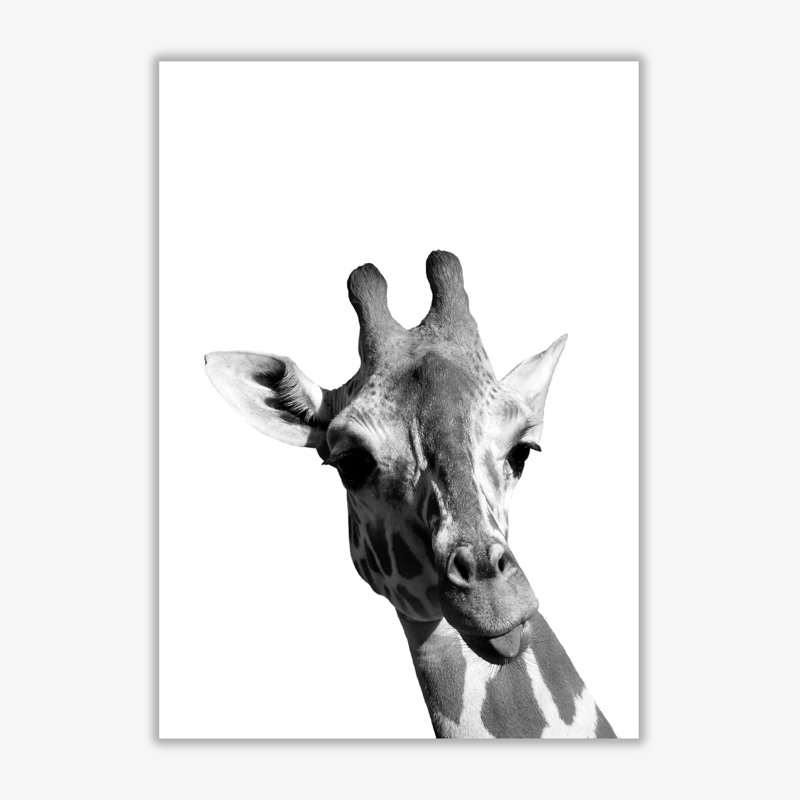 Giraffe - Print, No Frame, 60 cm H x 42 cm W x 1 cm D