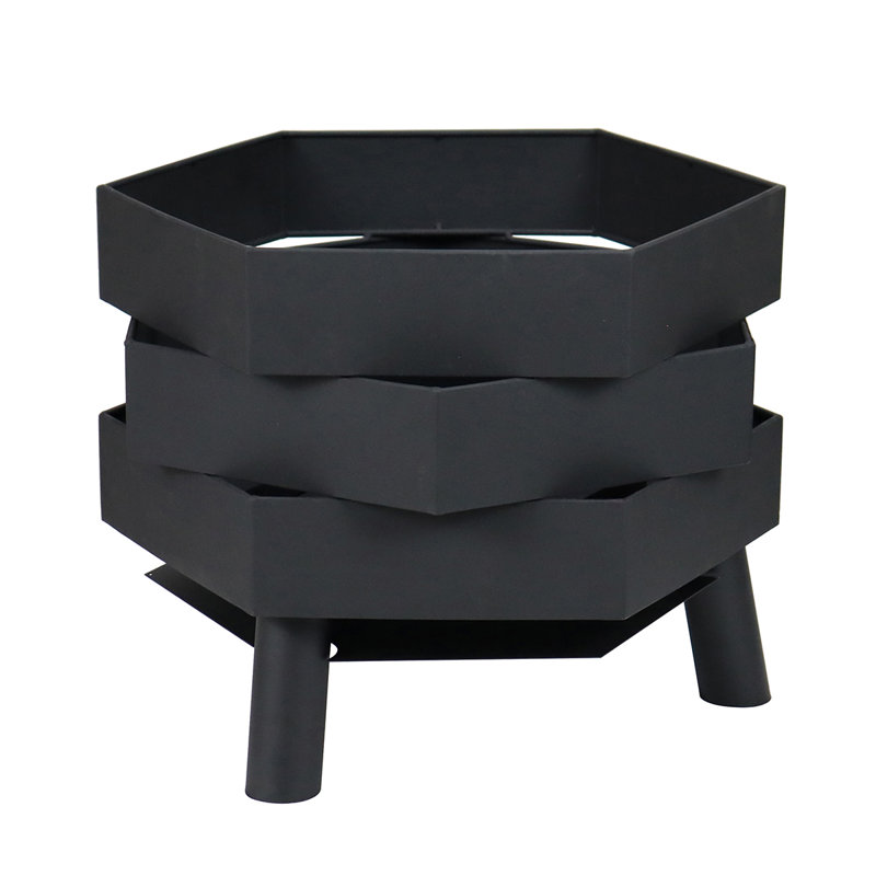 Hexagon Steel Smokeless Fire Pit