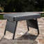 Table Pe, gris, l 24 po x P 16 po, H 15,75 po, structure en fer, sans assemblage pour accents de style Mid-Century gris, 24 po x 16 po x 15,75 po, avec nécessaire