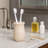 Creative Home Natural Champagne Marble Vase Collection Toothbrush Holder Makeup Brush Organizer